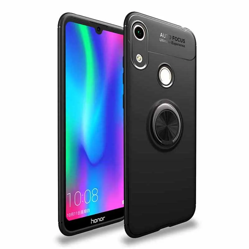 Gun Black Чехол для huawei Honor Play 3, 3E, 7X, 8X Max, 8 S, 8C, 8A, 9X, Premium Pro, отпечаток пальца, глобальная версия, магнитное кольцо, чехол-подставка для автомобиля - Цвет: Gun Black