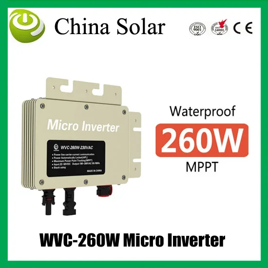 

High Quality DC To AC Solar Grid Tie Micro Inverter WVC-260W