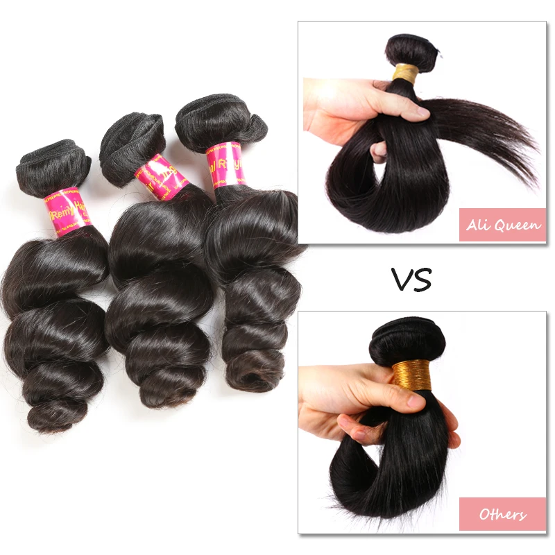 Али queen hair бразильские волосы волнистые волосы Комплект комплект из 10 штук натуральные Цвет 12-30 дюймов Инструменты для завивки волос для наращивания Волосы remy
