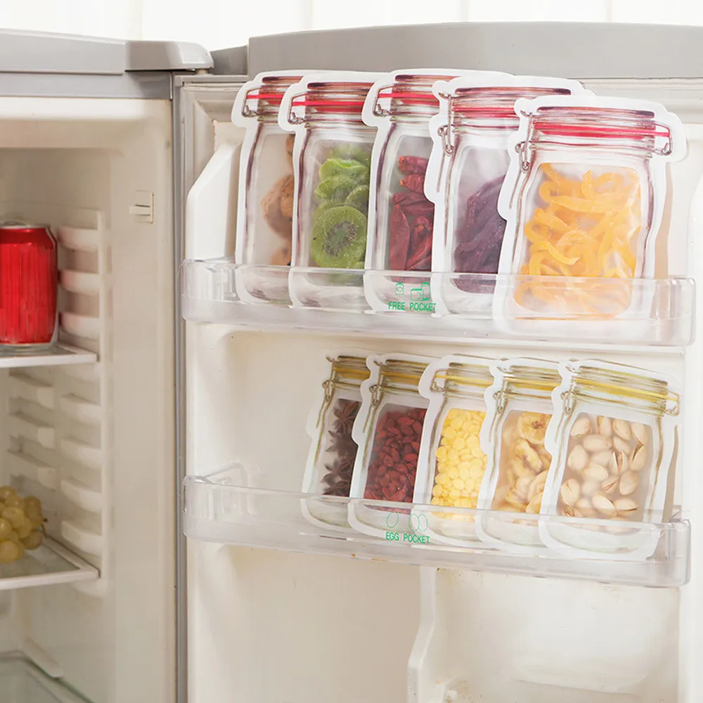 

Zipper Preservation Fridge Freezing Food Storage Bag Fresh Keeping Wrap Food Saver Storage Bags Set Seal Storage Container