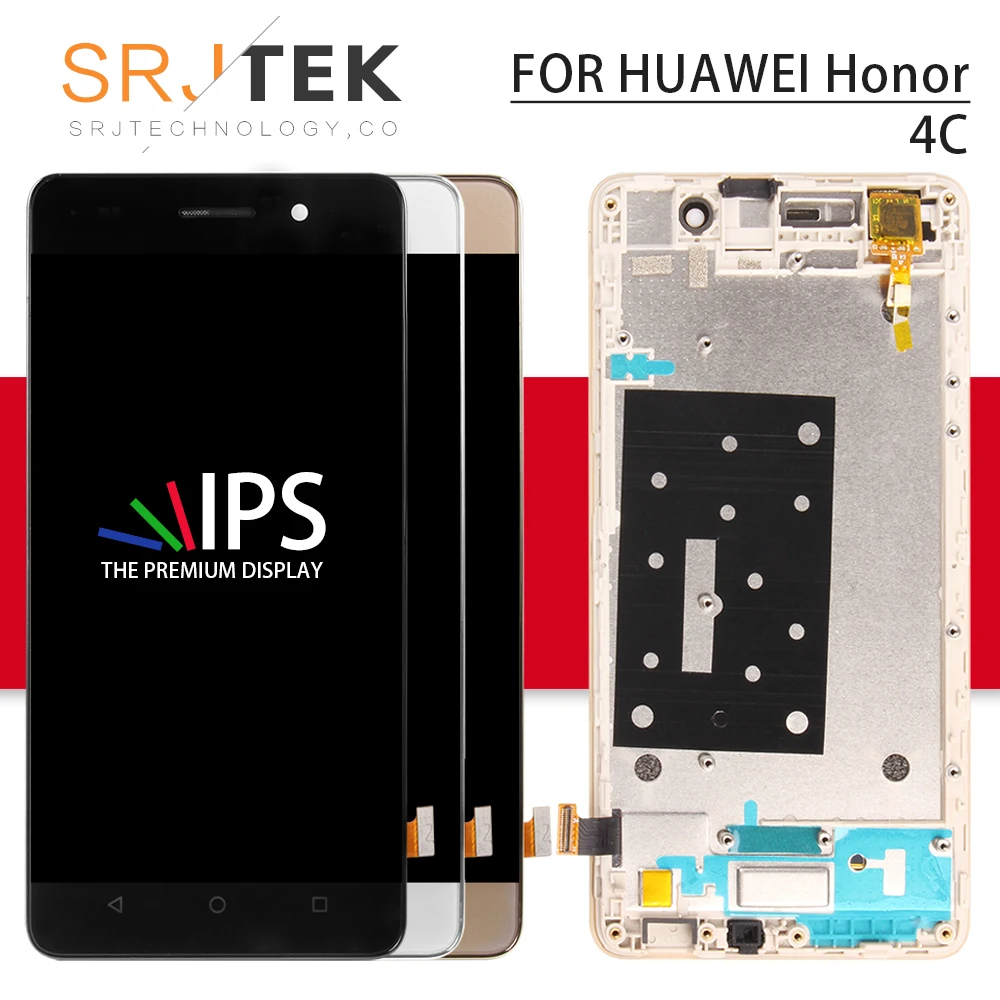 

Srjtek For For Huawei Honor 4C LCD Panel Touch Screen Digitizer Full Assembly Frame G Play Mini Display CHC-U01 CHC-U03 CHC-U23