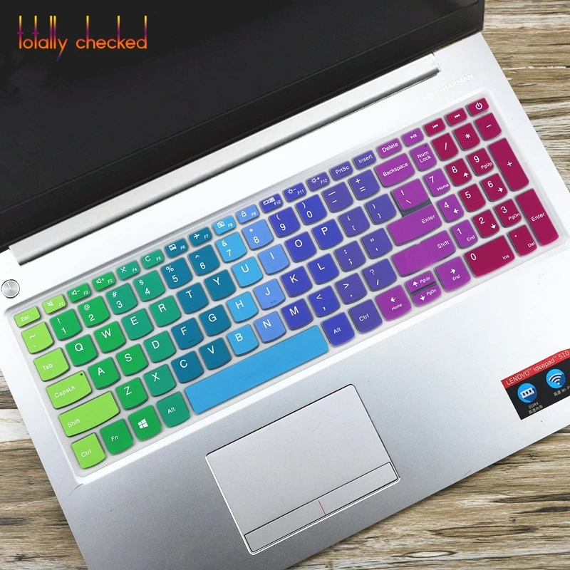 Клавиатура ноутбука кожного покрова для Lenovo Ideapad 330 s 15,6 15 ''330 s V330 15 15ich 15IKB 15igm v330-15 330s-15 330s-15ikb - Цвет: rainbow