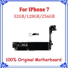 32G/128G/256G для iphone 7 4,7 дюймов материнская плата с сенсорным ID кнопка «домой» полный разблокирована Logic панели хорошие рабочие