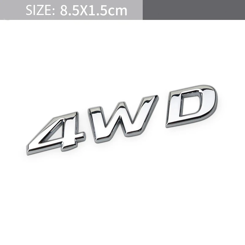 Для Hyundai 4WD ix25 ix35 ix45 i30 i20 Accent Santa Fe Tucson Elantra Solaris Creta Tail Side Decal Sticker Metal Car Decoration|Наклейки