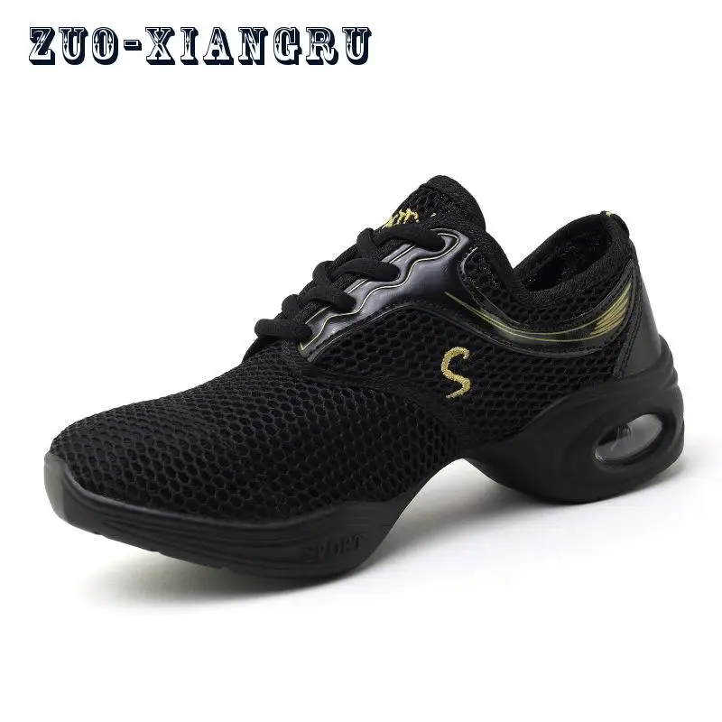 

New Soft Outsole Breath Dance Shoes Women Sports Feature Dance Sneakers Jazz Hip Hop Shoes Female Dancing Shoe Adult Comfortable