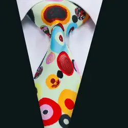 Dh-1272 Новое поступление Мода красочные шелка с принтом Для мужчин галстук Высококачественная брендовая одежда Дизайн галстук галстуки Gravata