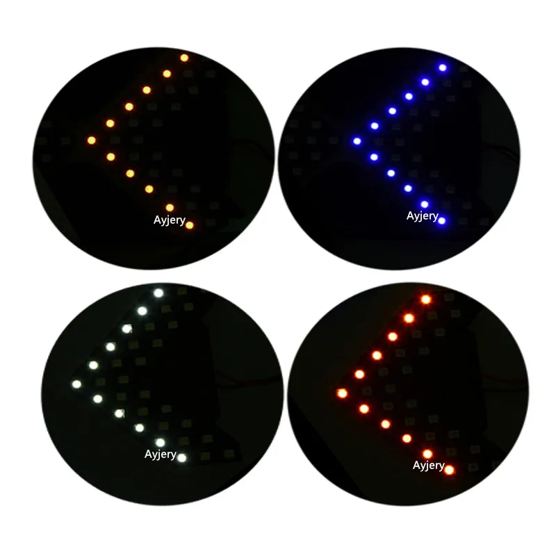Ayjery! 50 шт. 33 SMD 1210 светодиодная стрелка Безопасный светодиодный панели автомобиля боковое зеркало указатель поворота световой индикатор канальный последовательная светодиодная вспышка света, работающего на постоянном токе 12 В
