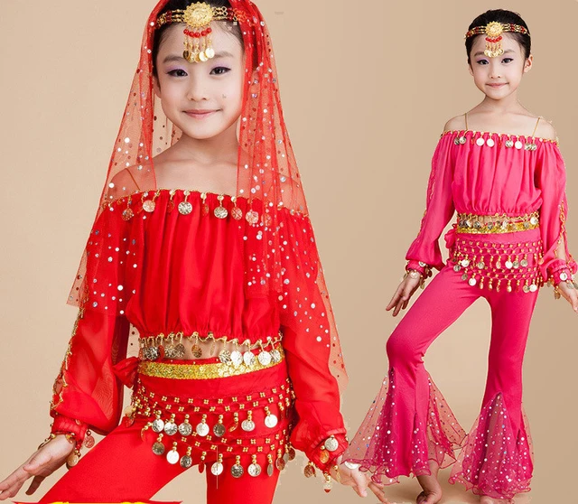 Children Belly Dance Costumes Kids Belly Dancing Girls Bollywood Indian  Performance Clothes Child Oriental Dance Costumes
