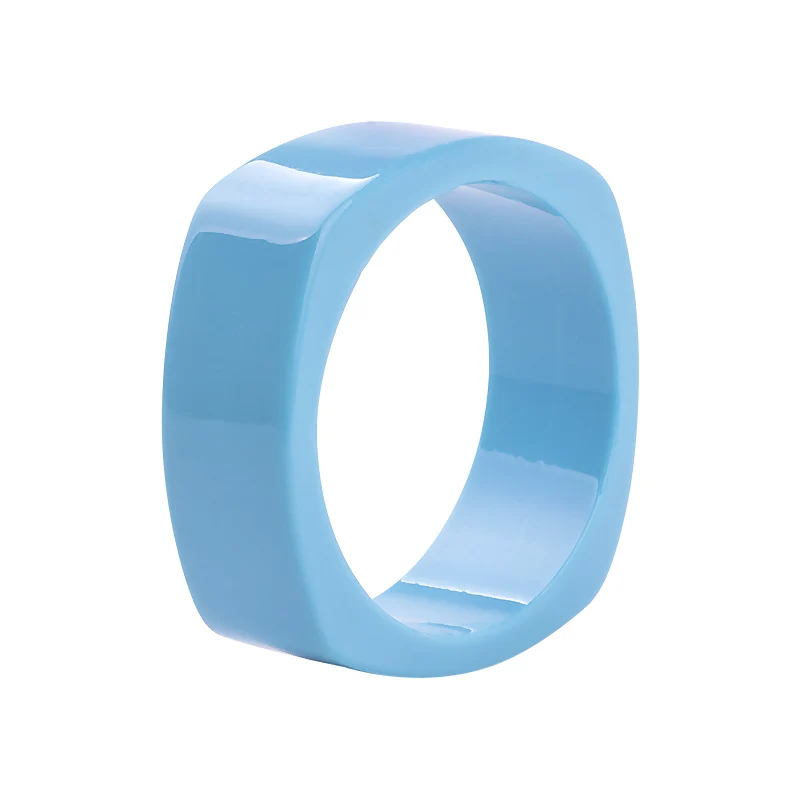 Vintage Acrylic Cuff Fashion Bracelets Bangles for Women New Trendy Blue Wide Geometric Resin Simple Bracelet Charm Jewelry (1)