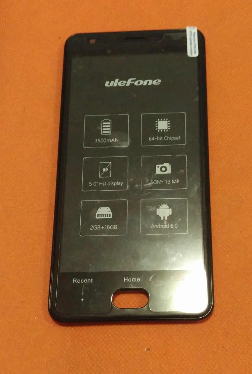 

Used Original Touch screen + LCD display + Frame for UleFone U008 Pro MT6737 Quad Core 5.0" HD Free shipping