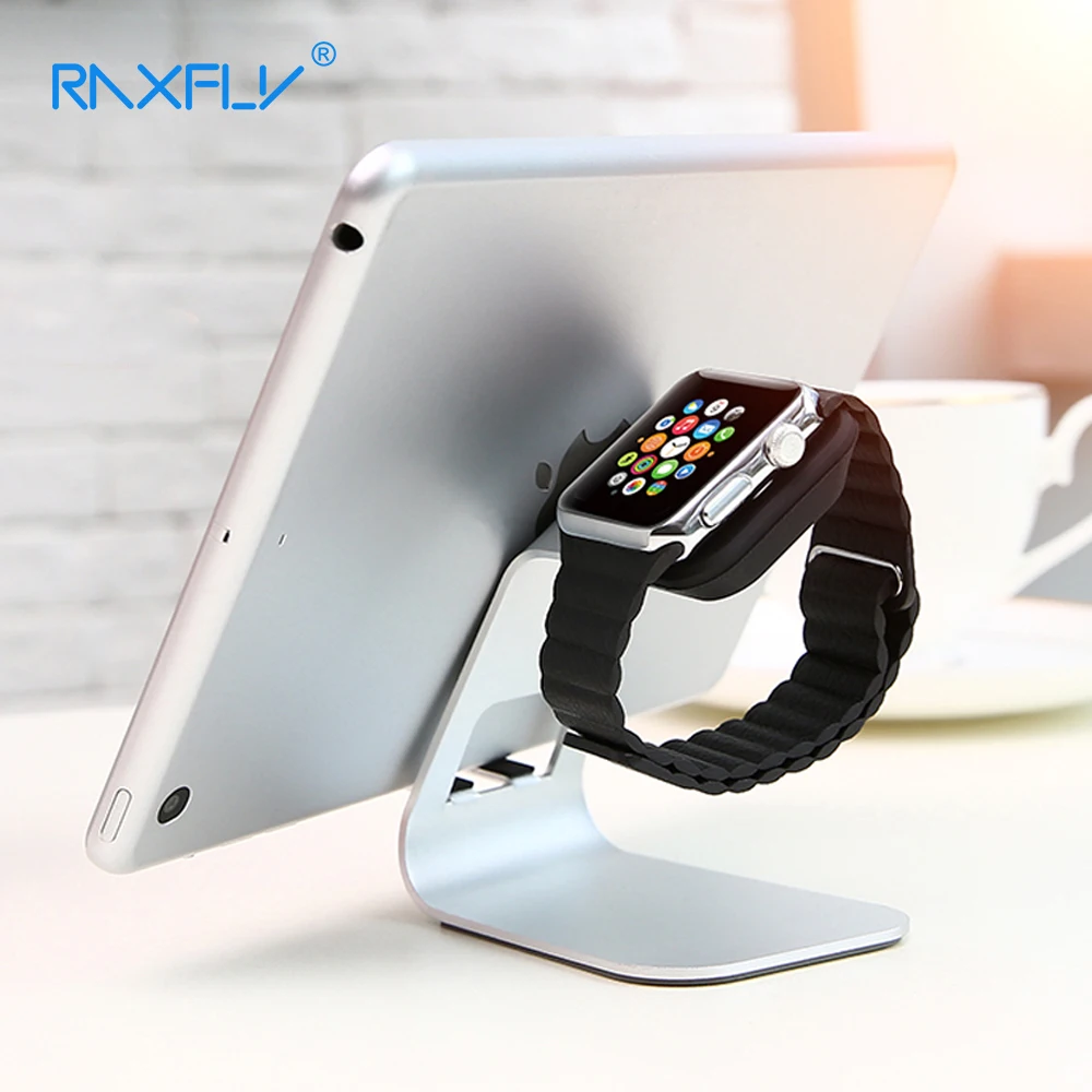 RAXFLY Подставка для зарядки Apple Watch iWatch iPad iPhone Samsung Кронштейн Док станция Стоковая