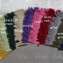 5 шт./партия Разноцветные Джутовая Ткань Многослойные льняные Многослойные одеяла для новорожденных фото реквизит корзина наполнитель