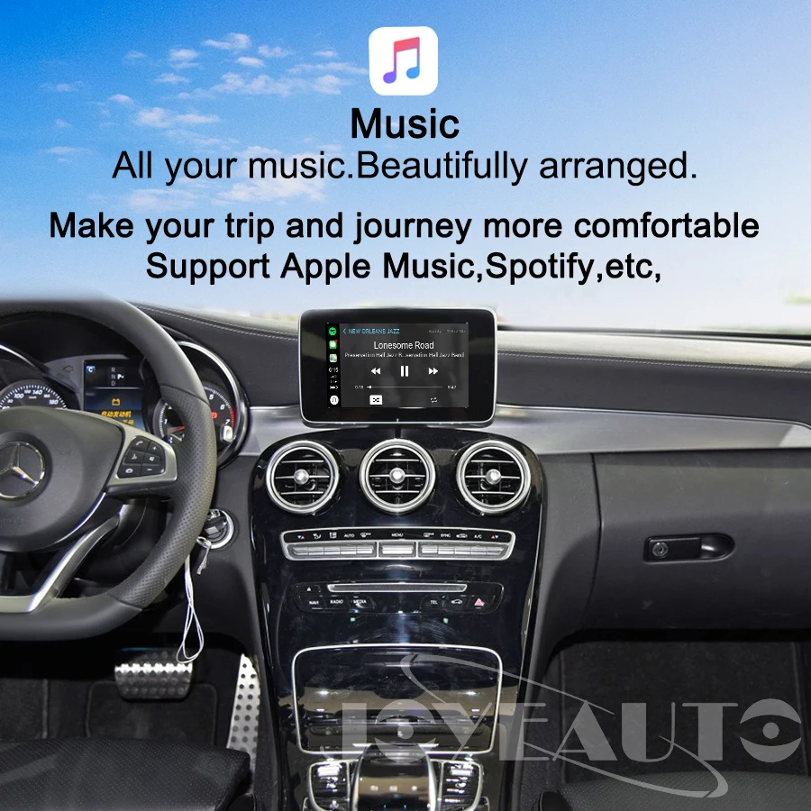 Joyeauto беспроводной Apple Carplay автомобильный игровой Android авто зеркало модифицированное для Mercedes A B C E G CLA gla GLC S Class 15-19 NTG5 W205