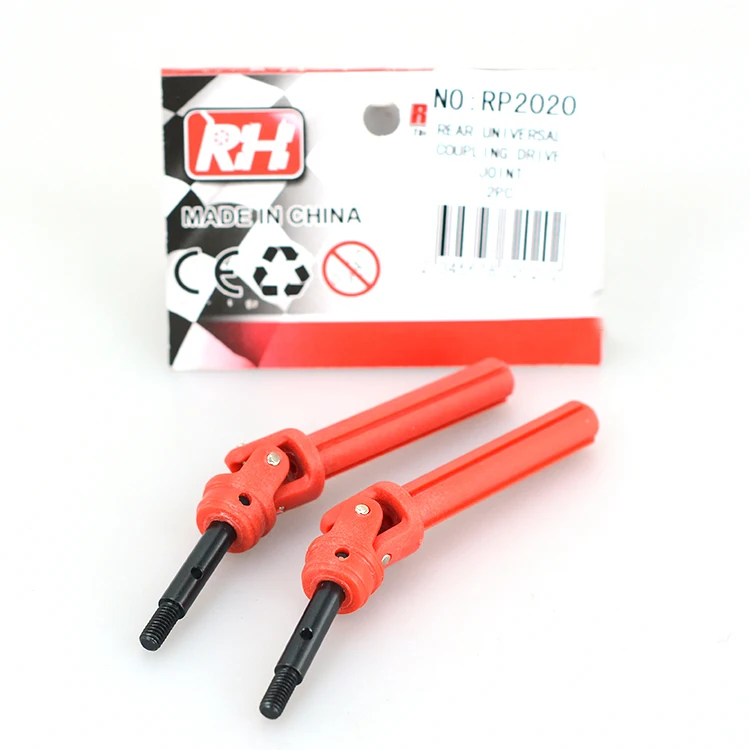 

1Pair RP2020 Huanqi727 Slash Drive Shaft Rear Wheels CVD Transmission Axle Wheel Axis for 1/10 RC Cars Replacement Accessories