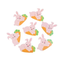 Милые открытки в виде кролика с изображением леденца, подарок DIY, конфетные украшения, бумажные открытки
