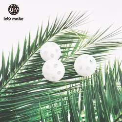 Let's make 24mm 20pcs Hot Selling White Christmas Bells Noise Maker Insert Replacement Toys Rattle Ball Hollow Bell Balls