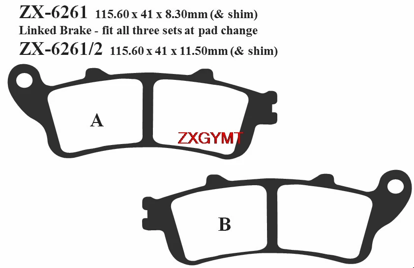 Спекания HH тормозные колодки для HONDA FJS 600 FJS600 Silverwing 2001-2008 спереди и сзади 08 01 07 06 05 04 03 02
