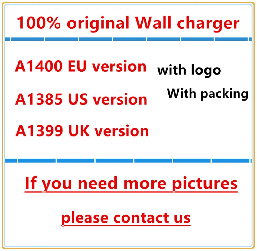 100 шт./лот A1400 ЕС США вилка стандарта Великобритании для USB AC зарядное устройство адаптер зарядное устройство для i5 6 7 8 X XS XR MAX с розничной коробкой