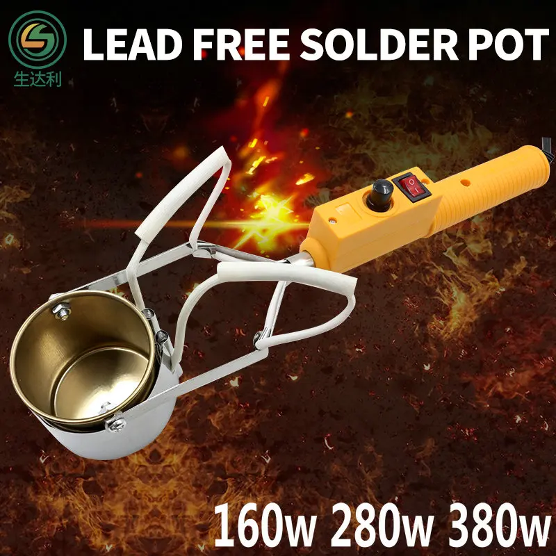 

Ray Daly 160W 280W 380W melting 450C Electric Portable Solder Furnace Lead Free Solder Pot 110V/220V