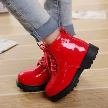 Children’s shoes autumn/winter 2016 children Korean version of Martin boots leather waterproof boots for men and women boots