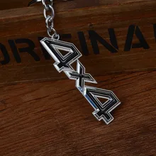 MAYITR Car Metal 4×4 Logo Key Chain Black Badge Emblem Key Ring Keyfob For Fiat BMW Ford Honda Volkswagen Audi Car styling