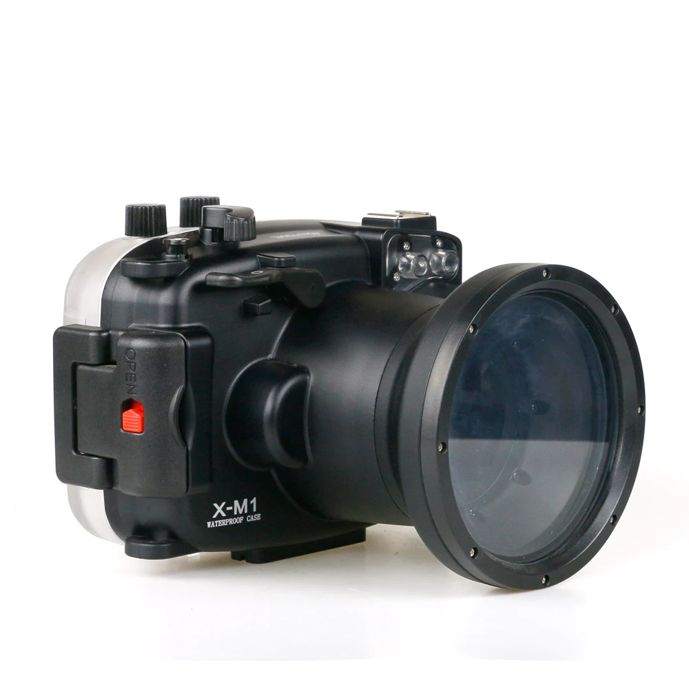 For Fujifilm X-M1 Camera 16-50mm Waterproof Housing Water Case 40m Depth Rating Underwater Run Camera Functions Freely Shooting
