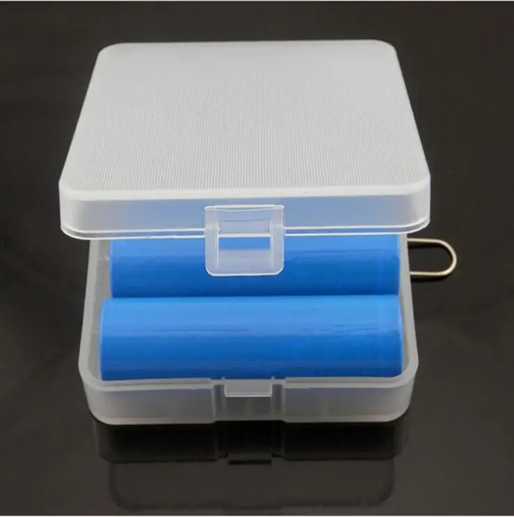 4 x 18650 Battery Storage Box Pure Transparent Battery Holder Container