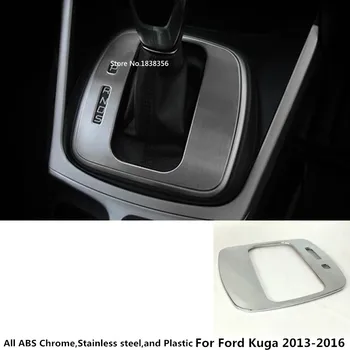 

For Ford Kuga Escape2013 2014 2015 2016 Car Cover Styling Stick Middle Front Shift Stall Paddle Cup Lamp Frame Trim 1pcs