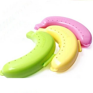 Yihong viaje al aire libre almuerzo plátano caja de almacenamiento titular cute Banana protector case fruta portátil Herramientas herramientas a1455c