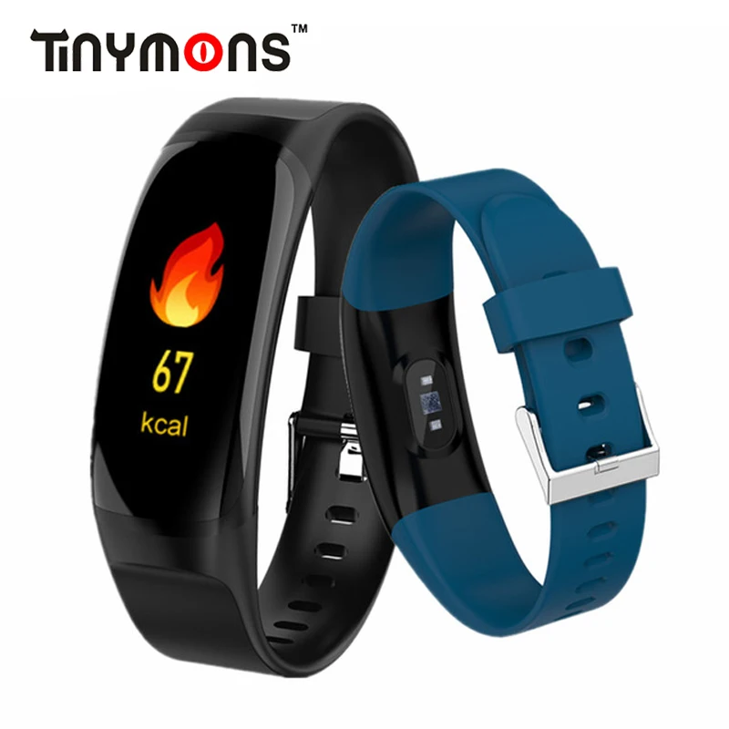 

Tinymons Smart Bracelet Waterproof Heart Rate Blood Pressure Sleep Monitor MK04 Band Sport Wristband Fitness Tracker Watch