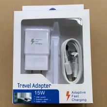 50 комплект Высокое качество США/EU быстрой зарядки сетевой адаптер+ цифровой кабель 1,2 M Micro USB для samsung S6 край S7 Note 4 с розничной коробке