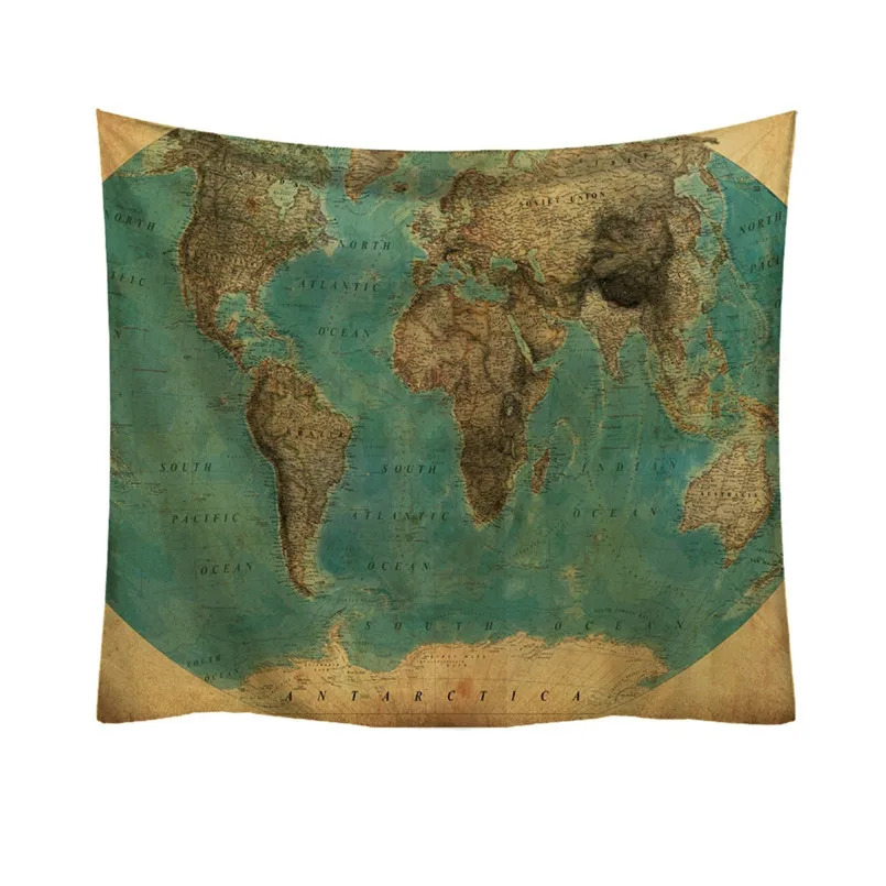 World Map Indian Tapestry Wall Hanging Tapestries Boho Bedspread Beach Towel Yoga Mat Blanket Table Cloth 2019 New #3F20 (4)