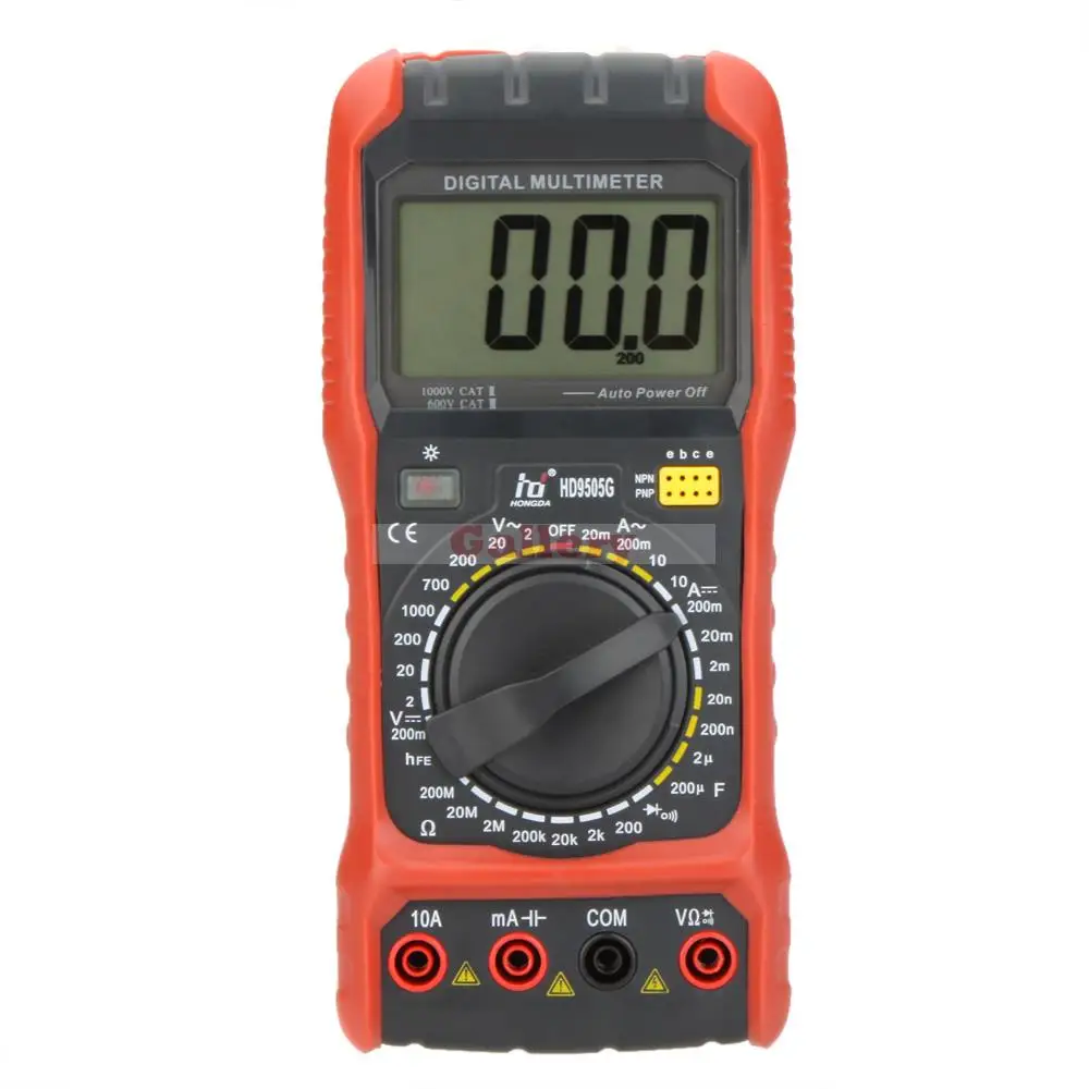HD HD9505G Digital Multimeter DMM AC/DC Ammeter Voltmeter Ohmmeter w