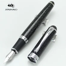 JINHAO 750 черное перо с широким основанием перьевая ручка мерцающие пески Канцтовары школьная и офисная авторучка