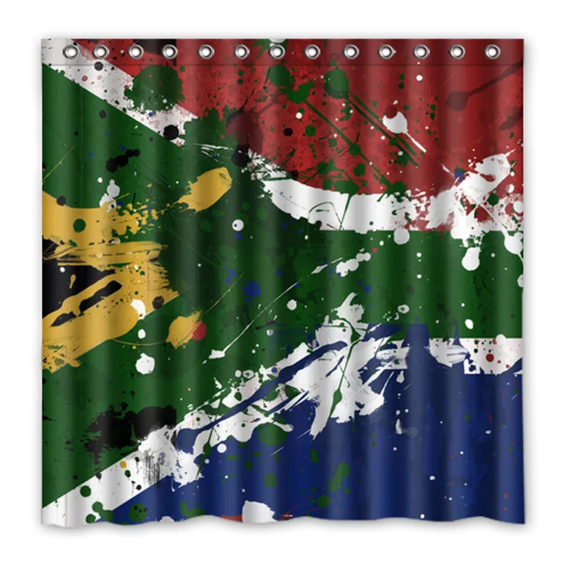 Luxurysmart South Africa Flag Shower Curtains Custom Design Creative