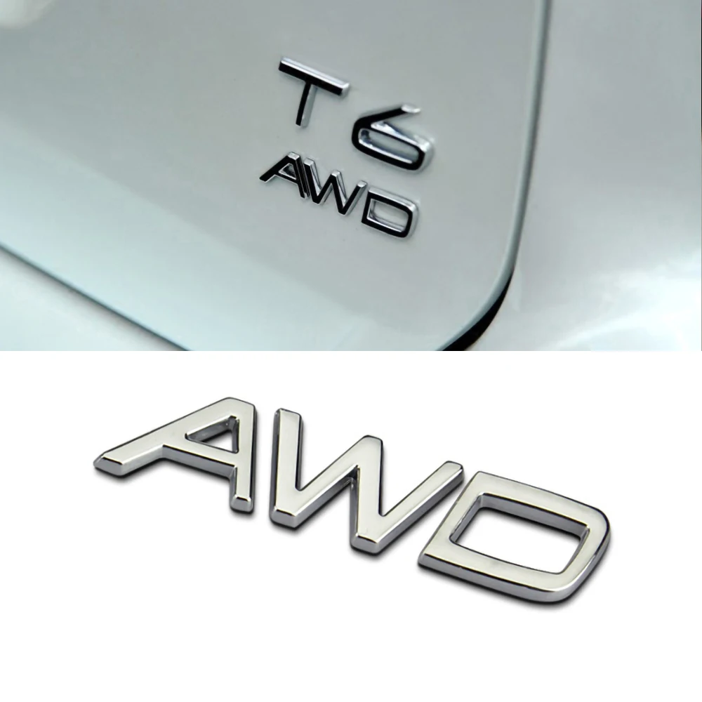 3D металлический Стикеры автомобиль AWD T6 T5 для Volvo XC70 XC90 XC60 S60 S70 S80 S90 V60 V40 | Обивка багажника -32963966041