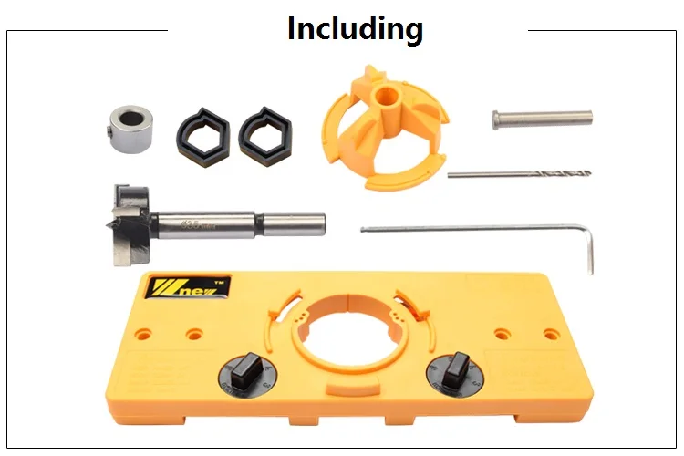 35 мм стаканчик стиль петля расточные джиг сверла набор дверных отверстий шаблон для Kreg инструмент