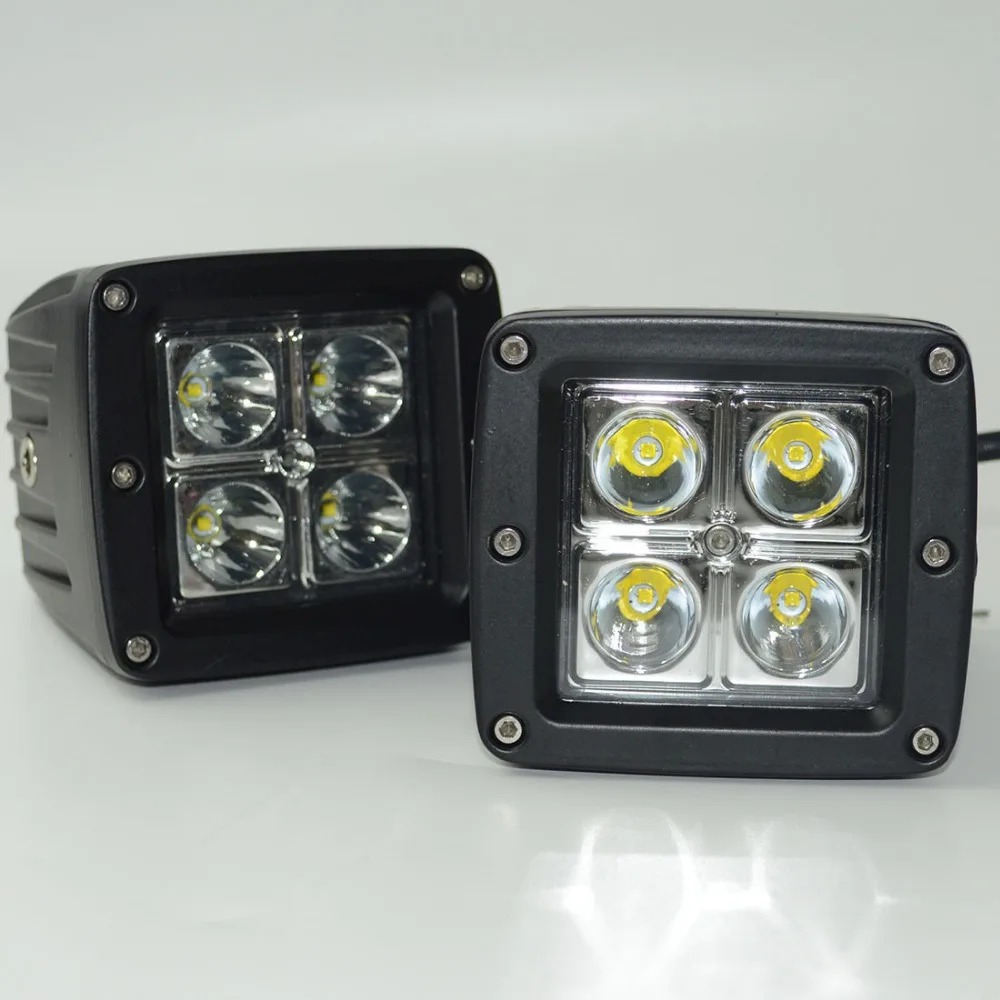

2X16w12V led work light square spot lamp for tractor truck offroad led working light headlights driving lights