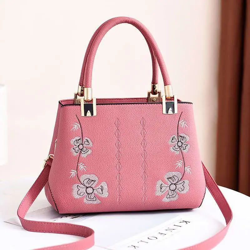 

women medium size handbags embroidery floral Chinese ethnic style purses and handbags crossbody bags for women