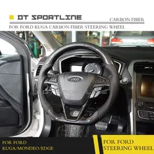 Углеродное волокно руль Универсальный Замена аксессуары из углеродного сплава руля для Ford Kuga для Mendeo MK4 Edge