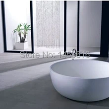 1350 мм COLLEEN Круглый Камень Твердая Поверхность Ванна Отдельно Стоящая акриловая смола матовая белая Ванна 1008