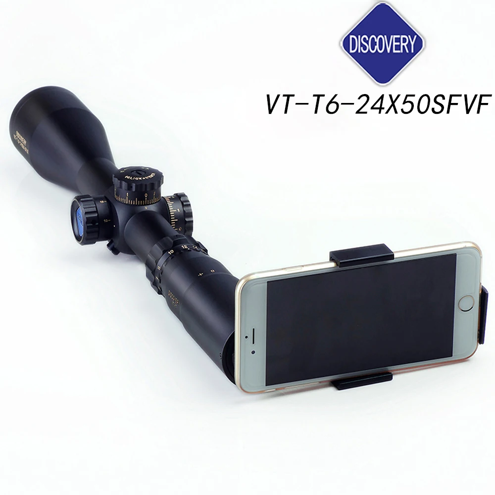 Discovery FFP tactical rifle scopes font b rangefinder b font reticle 30millimeters in diameter 6 24x50mmClick