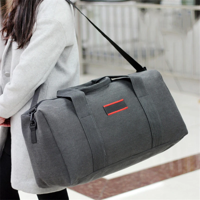 Холщовая дорожная сумка большой вместимости, Мужская Ручная сумка для путешествий, сумки для путешествий, нейлоновые сумки для выходных, женские многофункциональные дорожные сумки