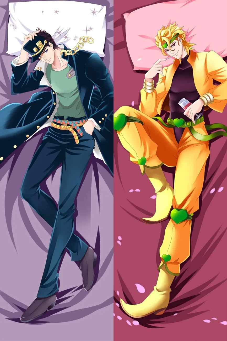JoJo's Bizarre Adventure Jotaro Kujo Noriaki Kakyoin Dakimakura Pillow Cover Case 510086JOJO (1)