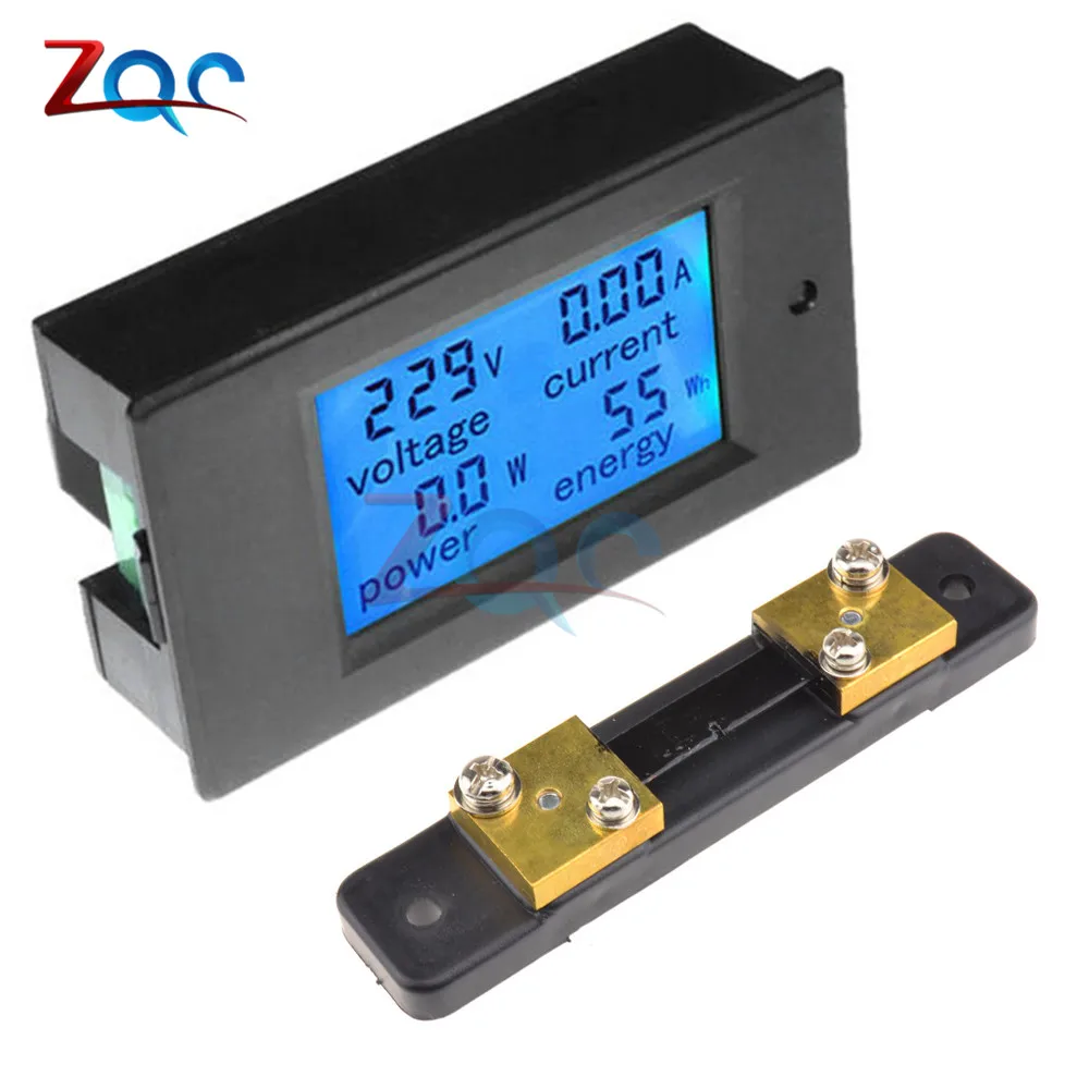 DC 6.5-100v 50A LCD Combo Ammeter Voltmeter Meter Volt Voltage Current KWh Watt Panel Meter 6.5V 100V 12V 24V 48V With 50A Shunt цена DC 6.5-100v 50A LCD Combo Ammeter Voltmeter Meter Volt Voltage Current KWh Watt Panel Meter 6.5V 100V 12V 24V 48V With 50A Shunt цены онлайн