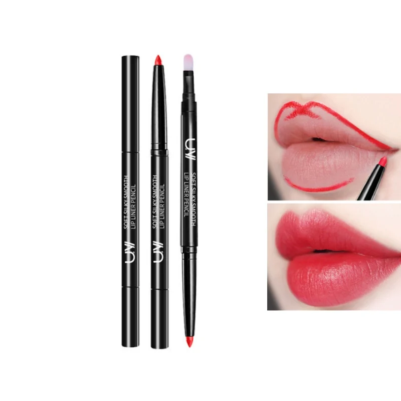 Double end Lip Line Lip Liner Tint Long lasting Lipliner Waterproof Lip