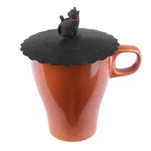 3D кошка ананас герметичная чайная чашка с крышкой силиконовый анти-пылезащитный колпачок крышки термостойкий герметичный многоразовый крышка для чашки аксессуары
