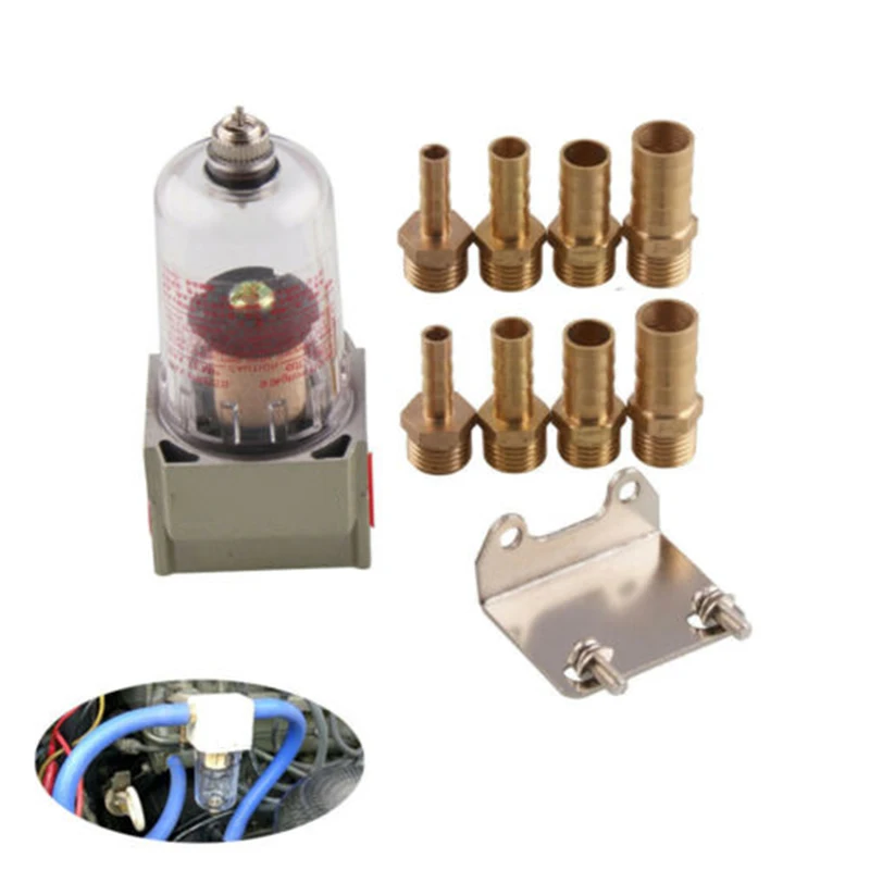 

Car General Catch Reservoir Black Baffled For honda civic Engine oil separator Tank 4in1 Set Mini Useful Parts