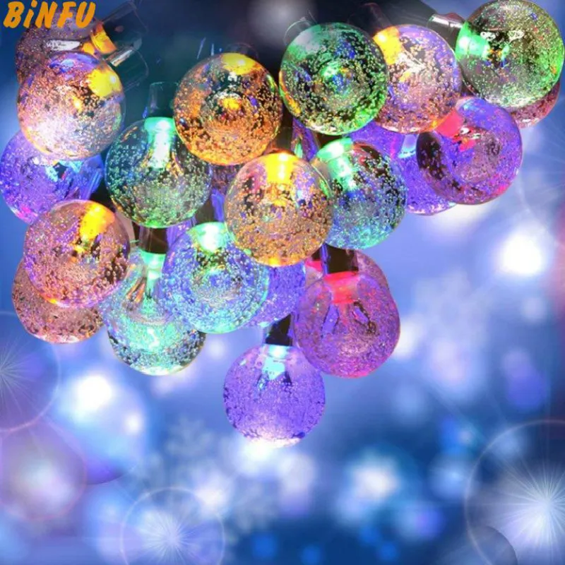 

Solar lamp Globe 20 Ball String Lights Solar Power Patio Lights Christmas Light Lighting for Home Garden Lawn Party Decorations