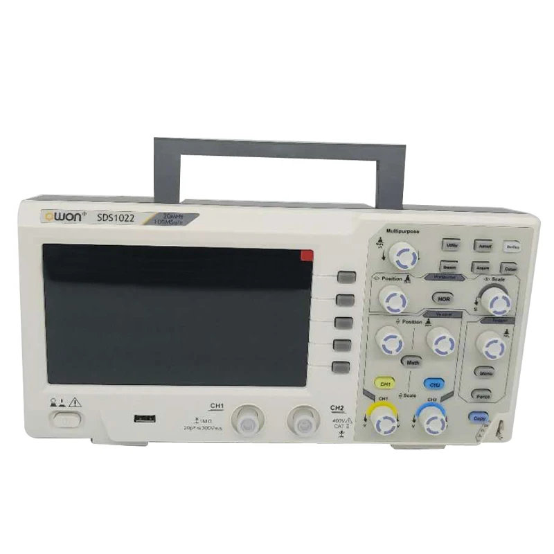 

OWON SDS1022 Dual Channel Deep Memory LCD Display Digital Storage Oscilloscope Scopemeter Scope Meter 200MHz 1GSa/s
